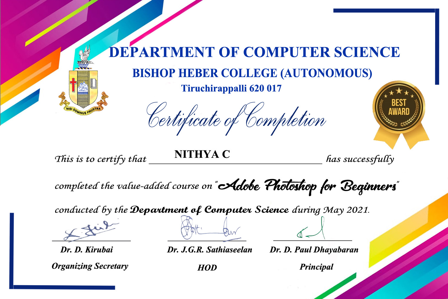 Certificate 2